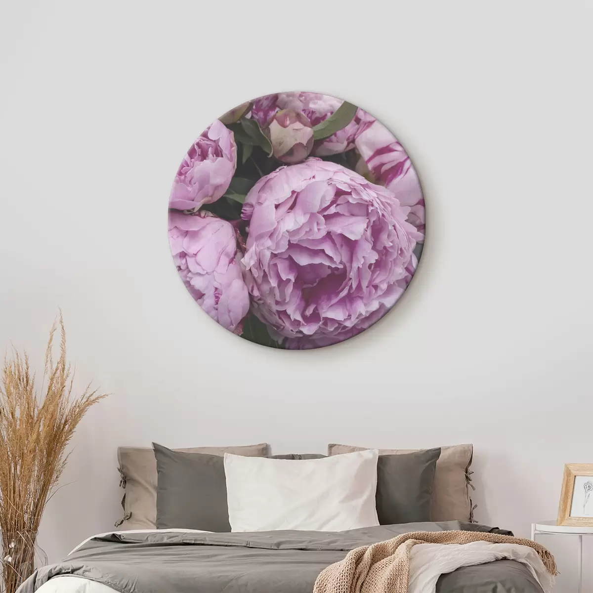 Apvalūs paveikslai violetiniai bijūnai r35250