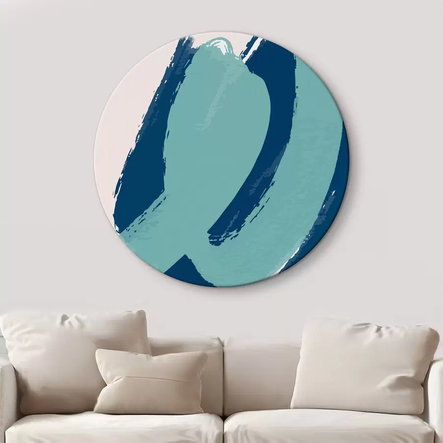 Paveikslėlis Elegantiški ramių mėlynų atspalvių sūkuriai r36470