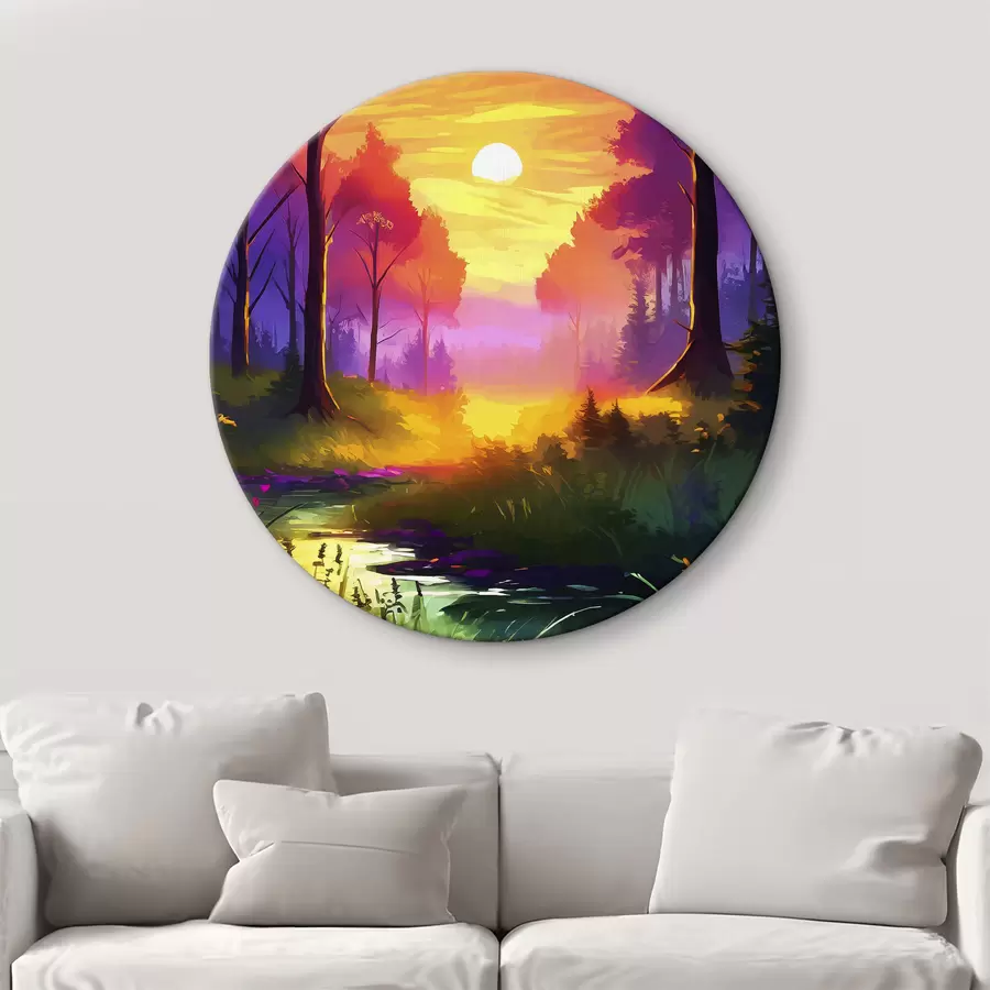 Paveikslėlis Saulėlydžio atspindys upėje r37997