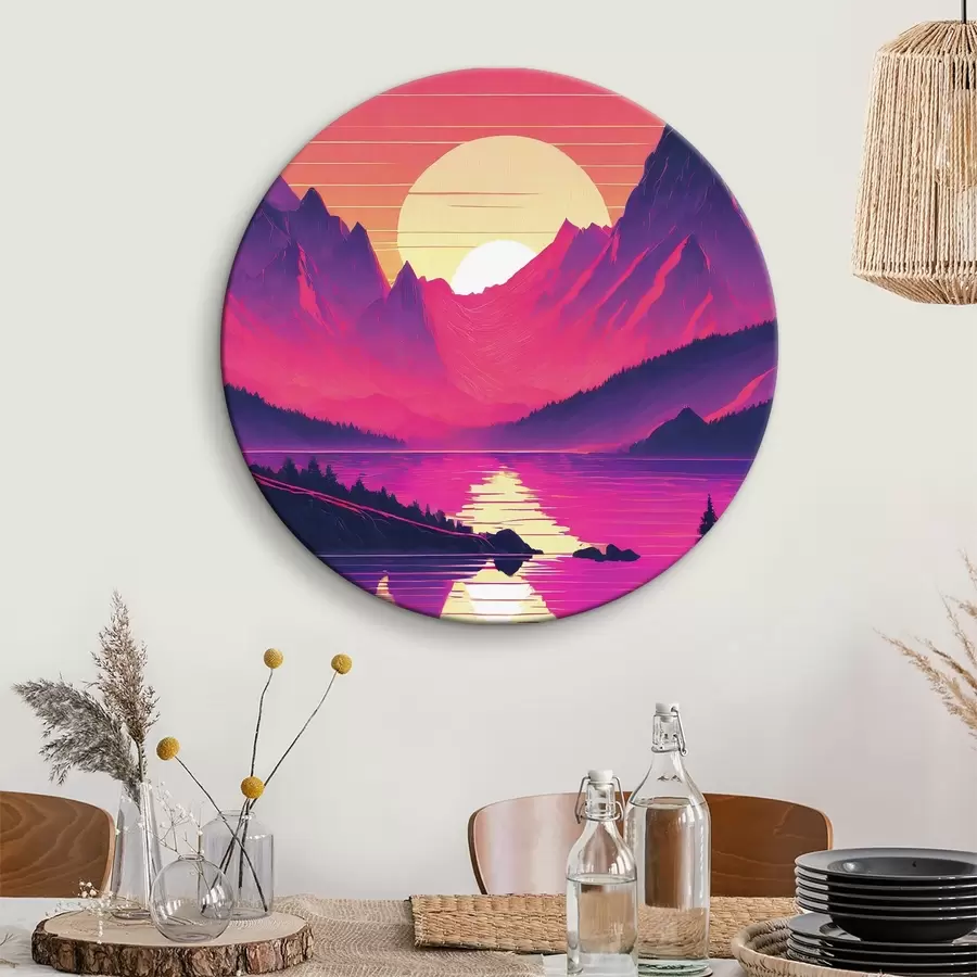 Paveikslėlis Didingi kalnai saulėlydžio metu r38001