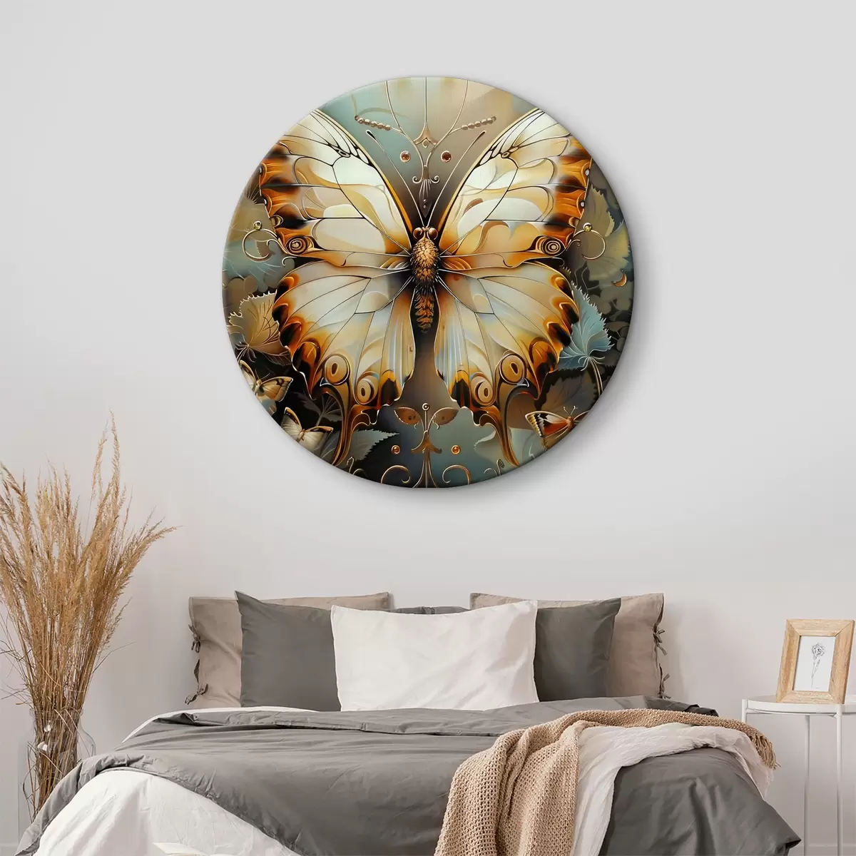 Apvalūs paveikslai Elegantiškas drugelis r38149