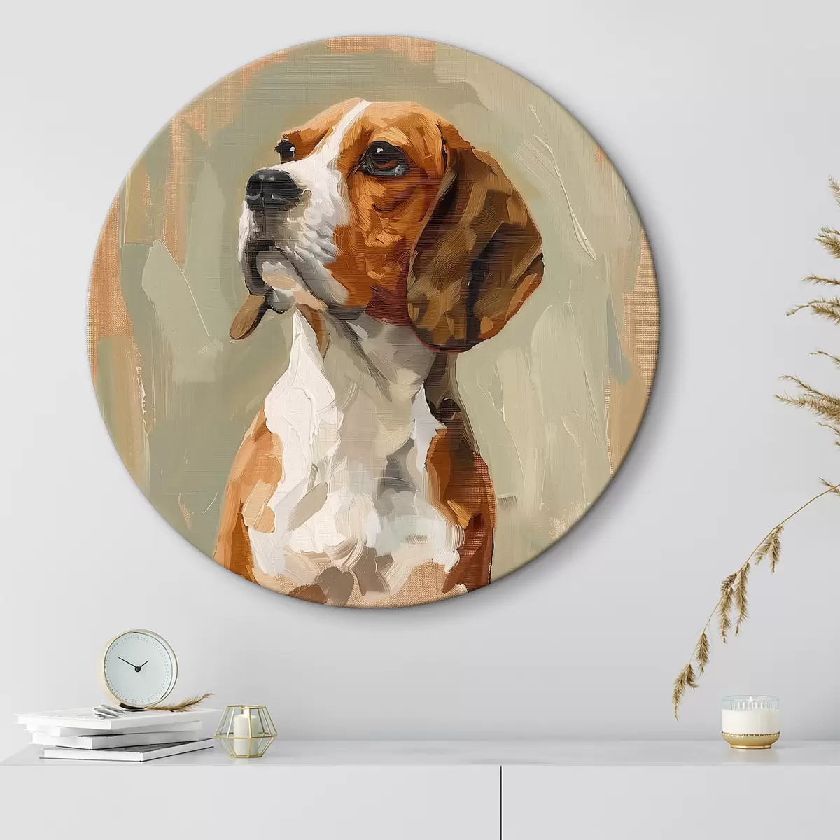 Apvalūs paveikslai Beagle r40444