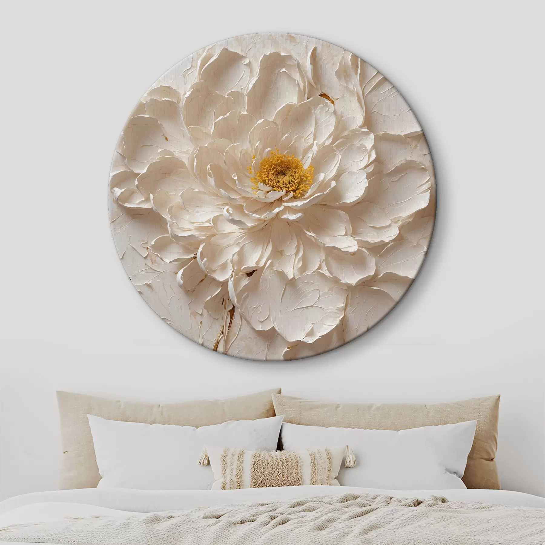 Paveikslėlis Balta gėlė aliejumi baltame fone r40618