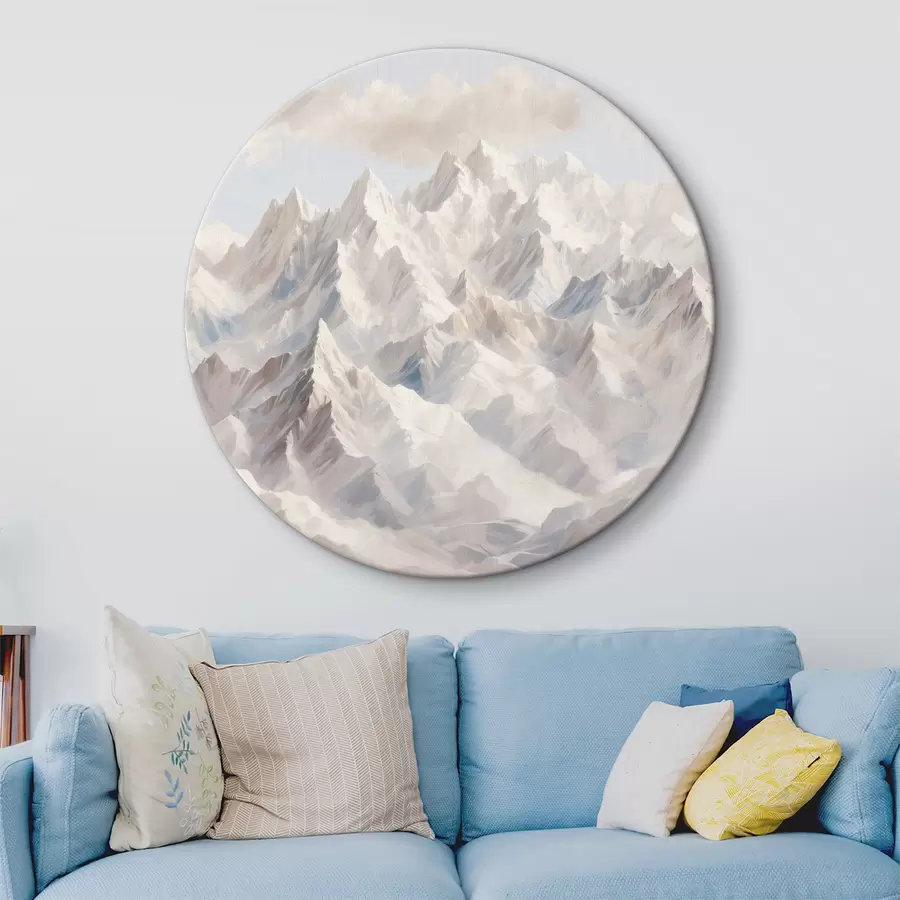 Paveikslėlis Balti kalnai priešais giedrą dangų r40630