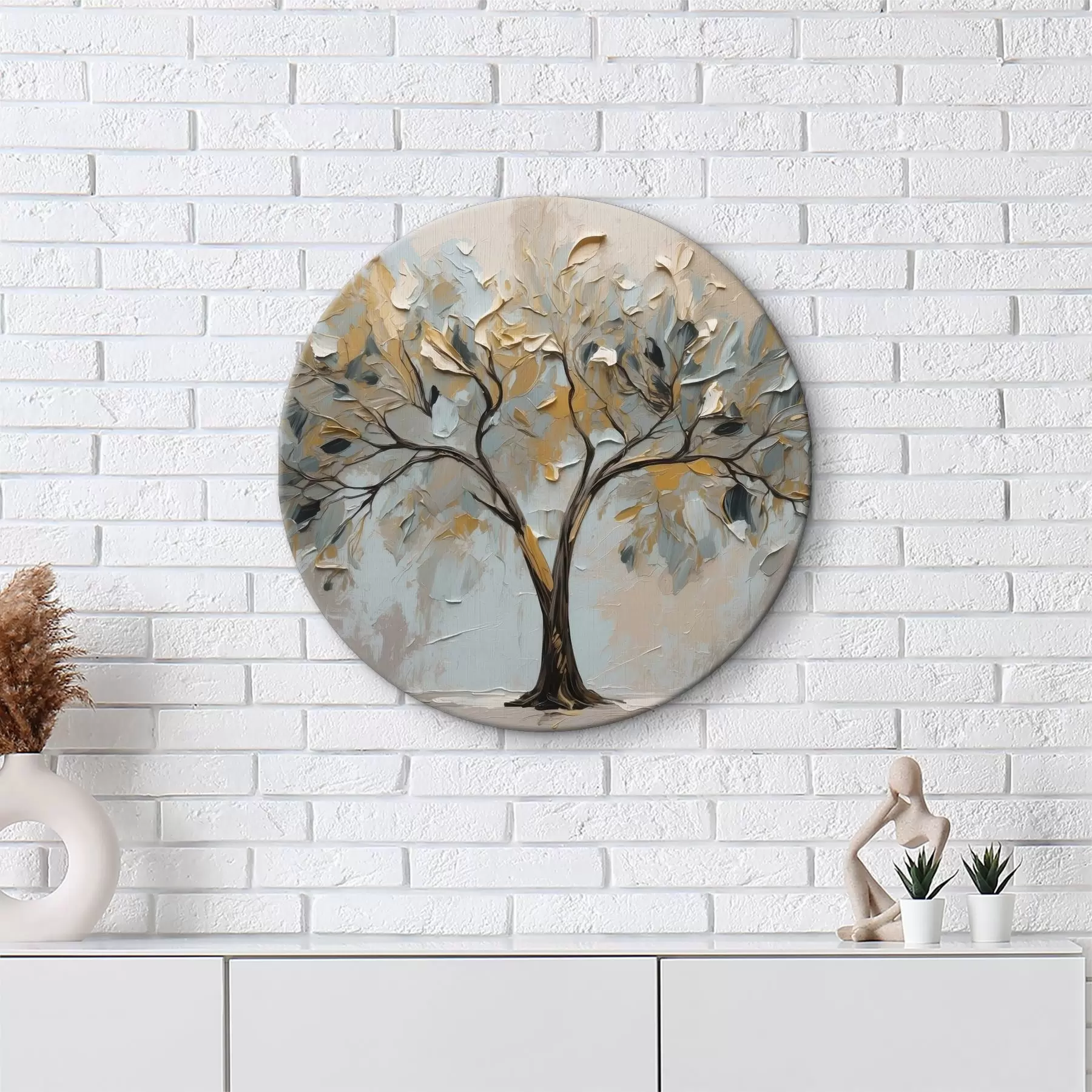 Paveikslėlis Medis abstrakčiame aliejiniame fone r40858