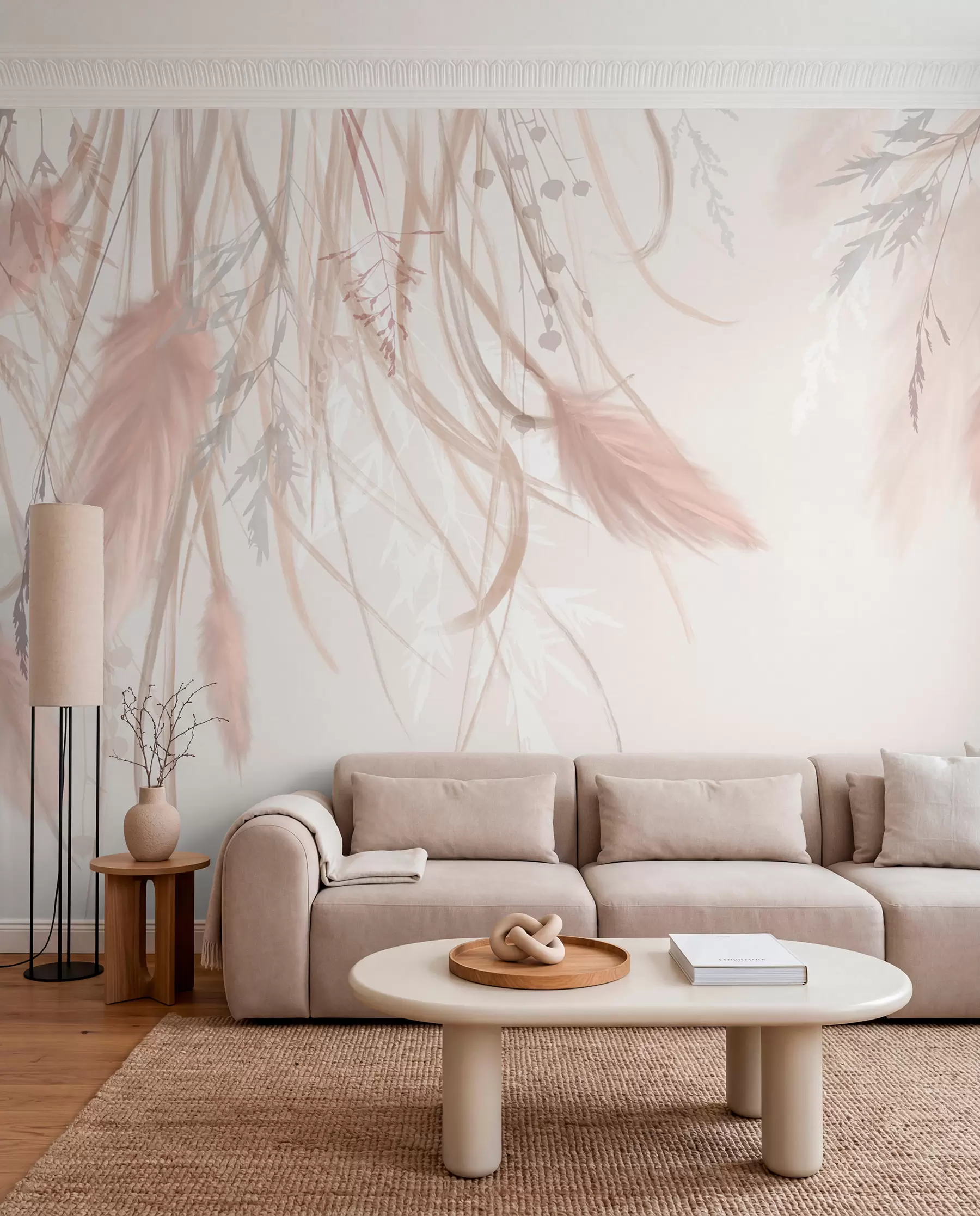Fototapetai Rausva pampų žolė w08611