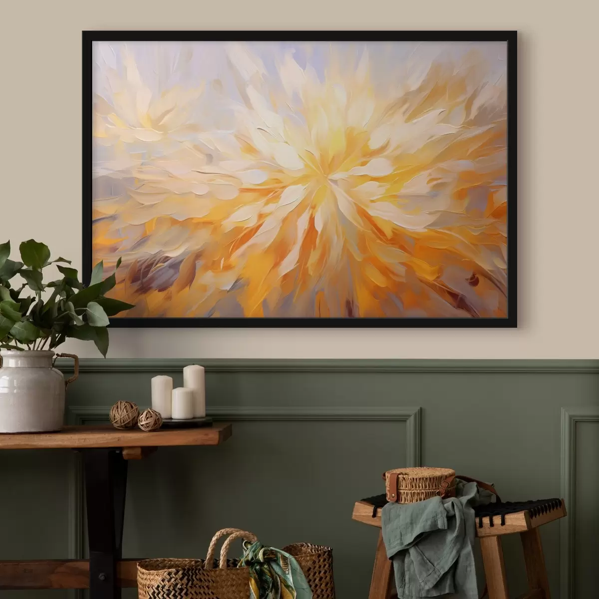 Plakatas Didelė abstrakti gėlė f42184