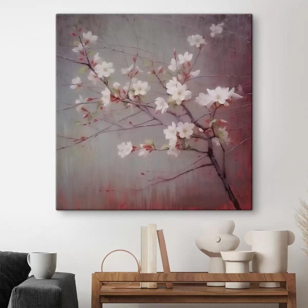 Paveikslėlis Šaka su baltais žiedais s42339