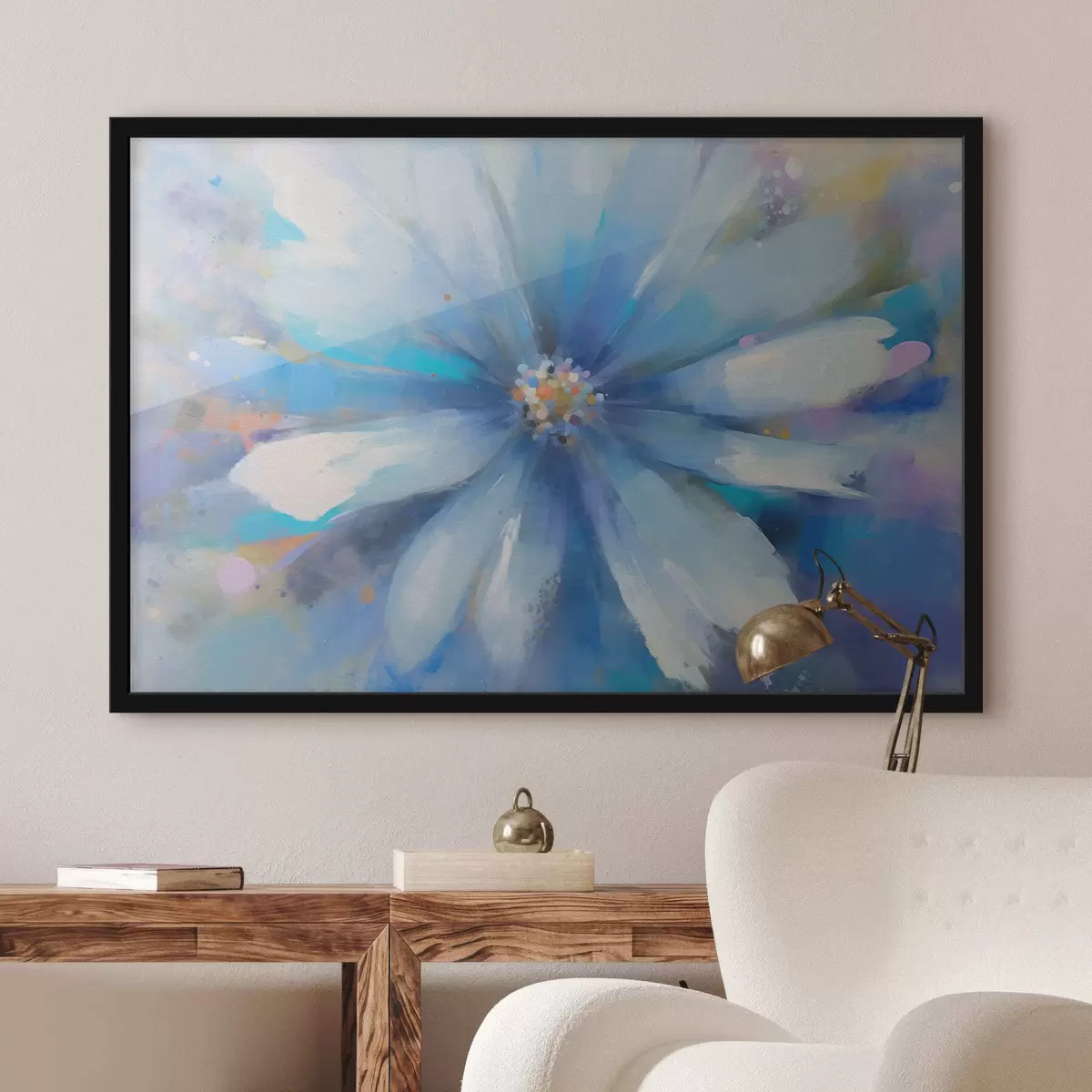 Plakatas Mėlyna gėlė f42344