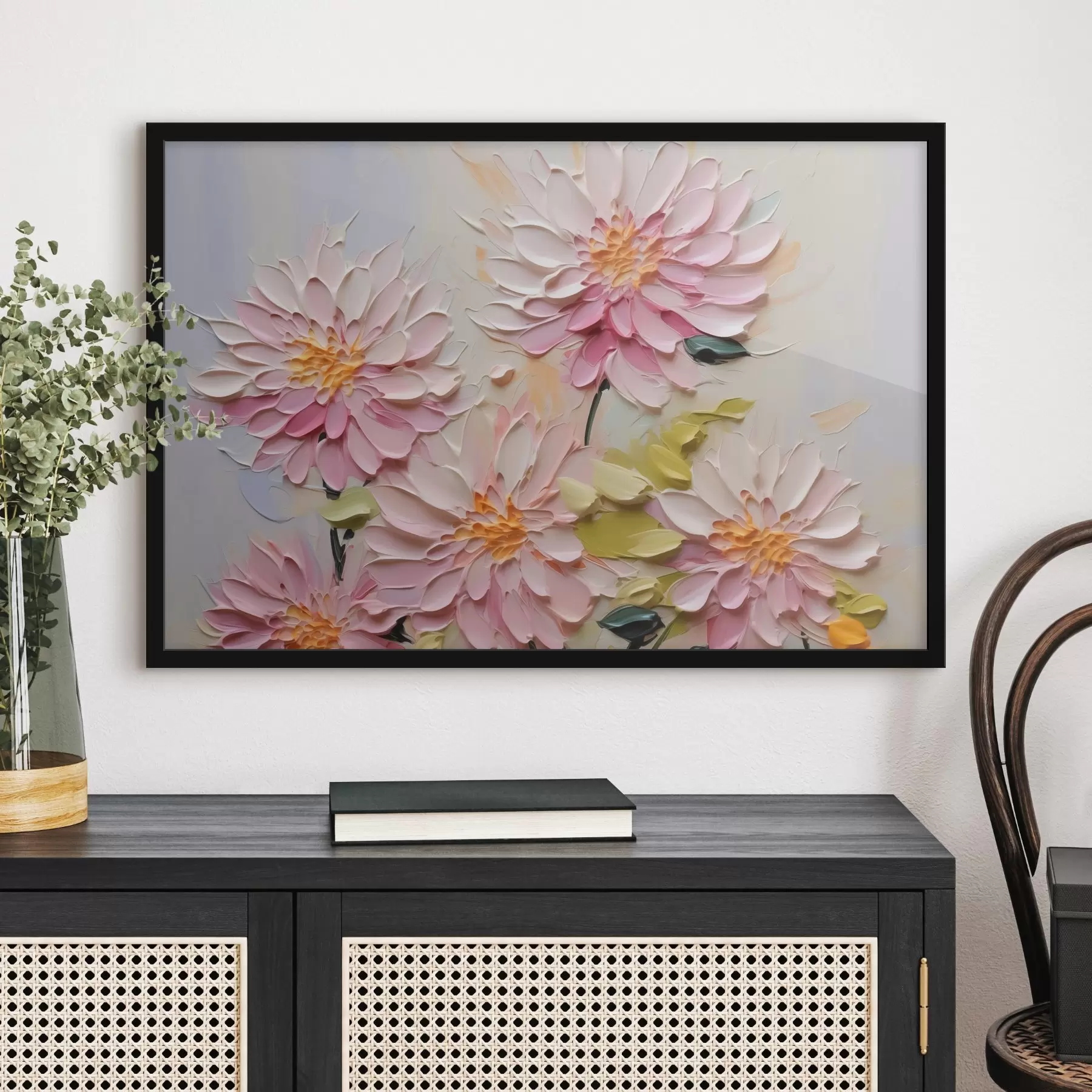 Paveikslėlis Chrizantemos imituoja dažų potėpius f42423