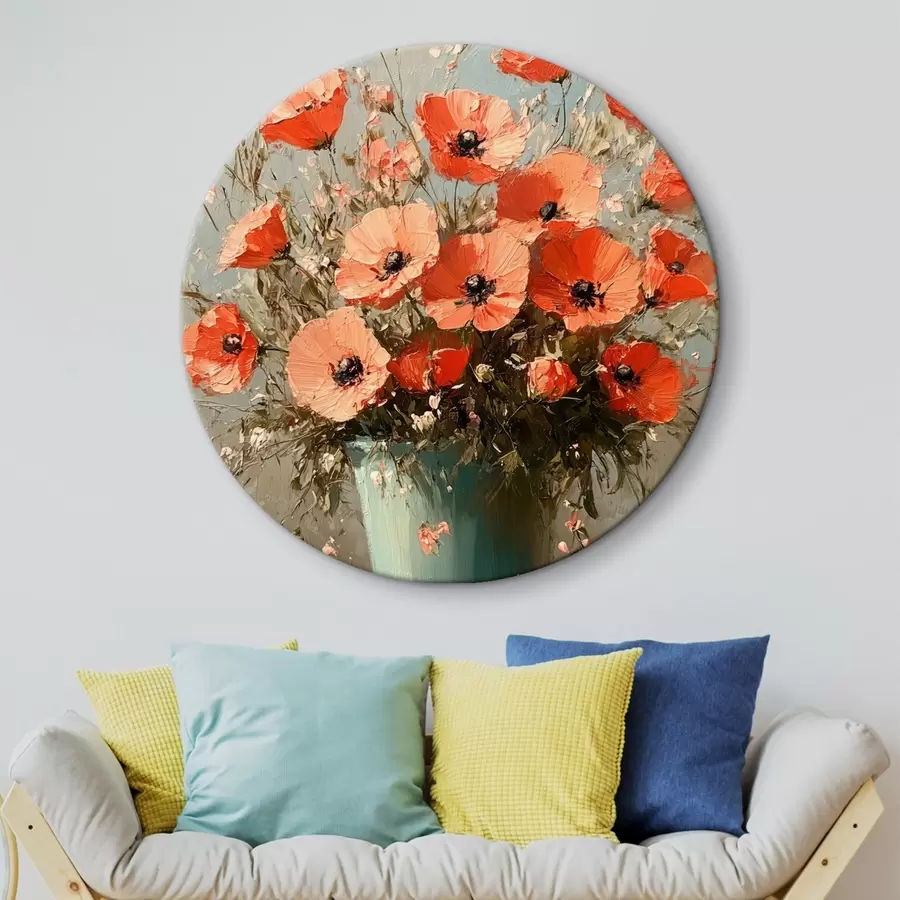 Paveikslėlis Raudonų aguonų puokštė r42492