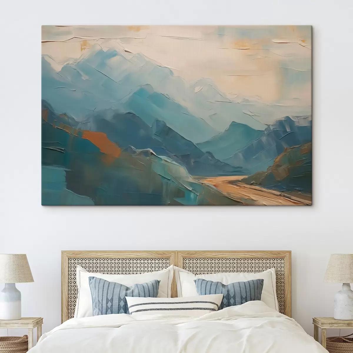 Paveikslėlis Kalnai abstrakcija imitacija teptuko potėpiai s42592