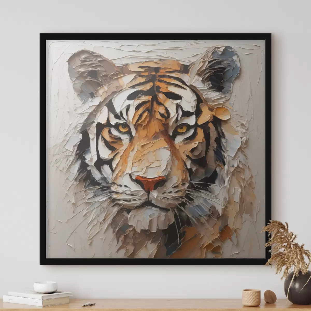 Plakatas Tigro imitacijos teptuko potėpiai f42593
