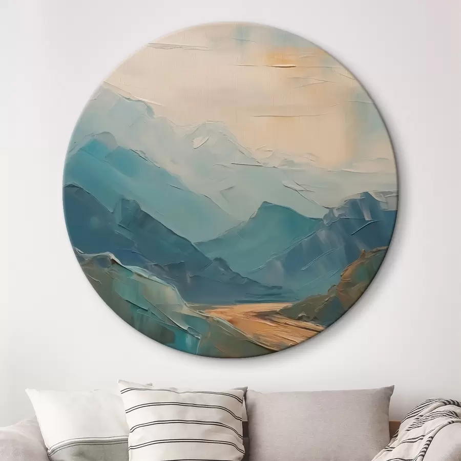 Paveikslėlis Kalnai abstrakcija imitacija teptuko potėpiai r42592