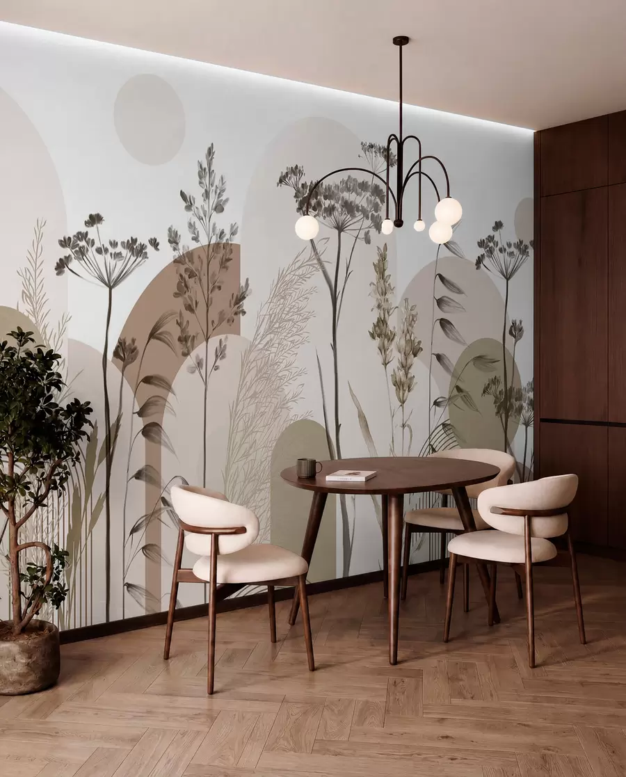 Fototapetai Botaninės arkos smėlio spalva w08665
