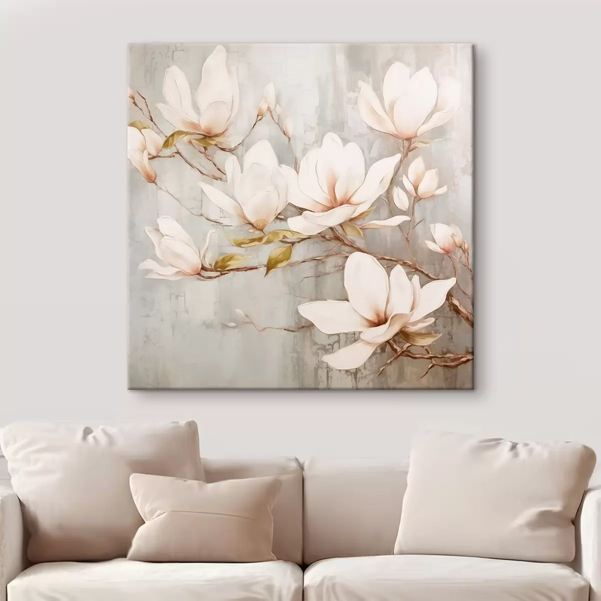Paveikslėlis Šaka su magnolijų gėlių tendencija s42632