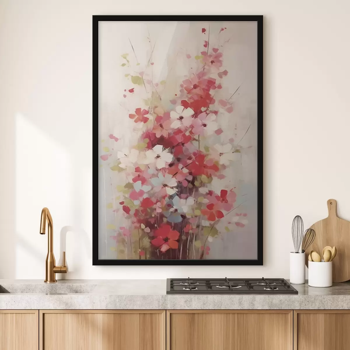 Plakatas Spalvingas gėlių krūmas f42643