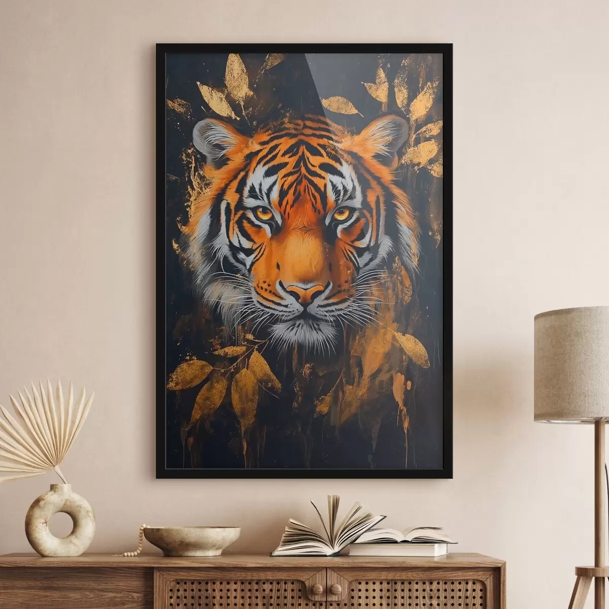 Plakatas Abstraktus tigro portretas f42660