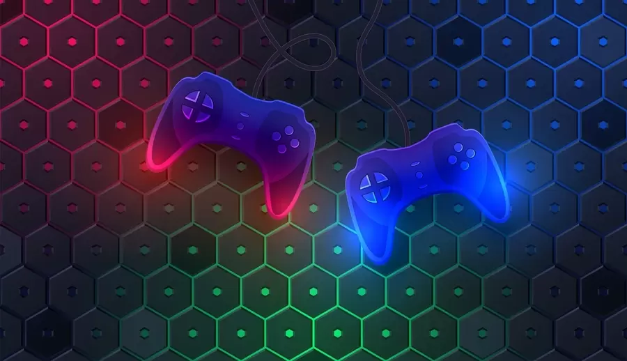 Fototapetai Žaidimo ekrano užsklanda su tamsių spalvų vairalazdėmis w02904