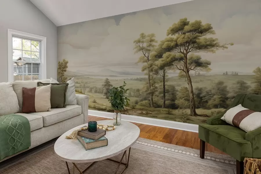 Fototapetai Šiuolaikinis akvarelinis kraštovaizdis w02978