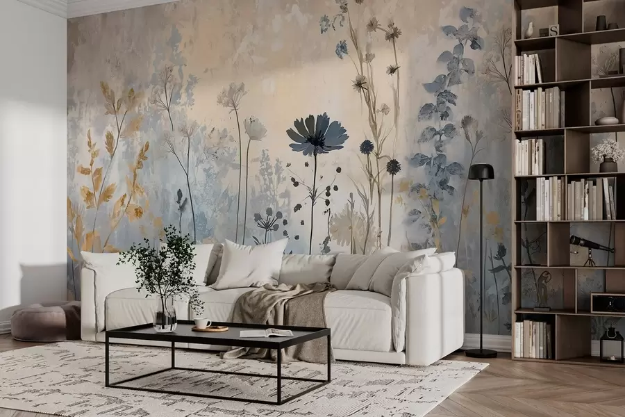 Fototapetai Abstrakčios laukinės gėlės w03022