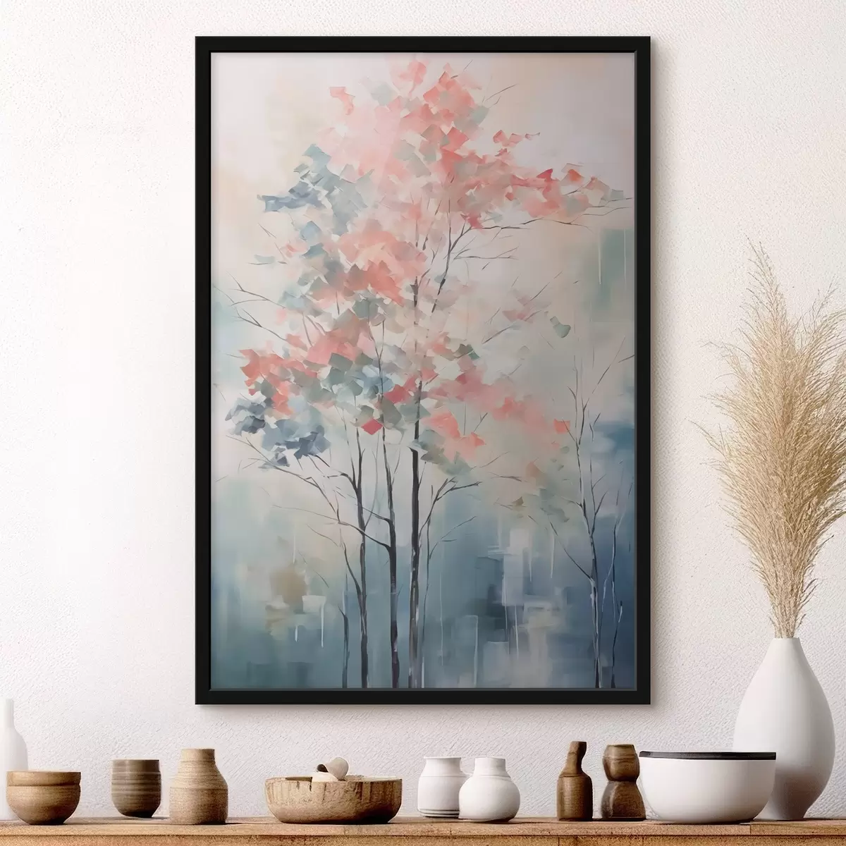 Plakatas Abstrakti medžio imitacijos tapyba f42842