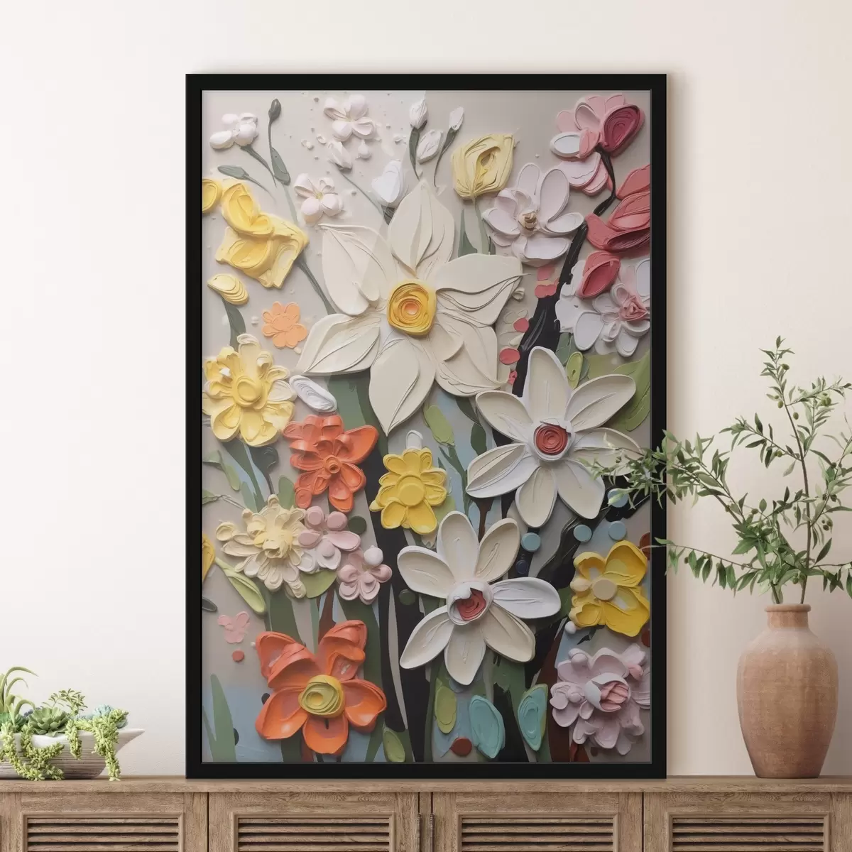 Plakatas Gėlės imituoja smūgius f42845