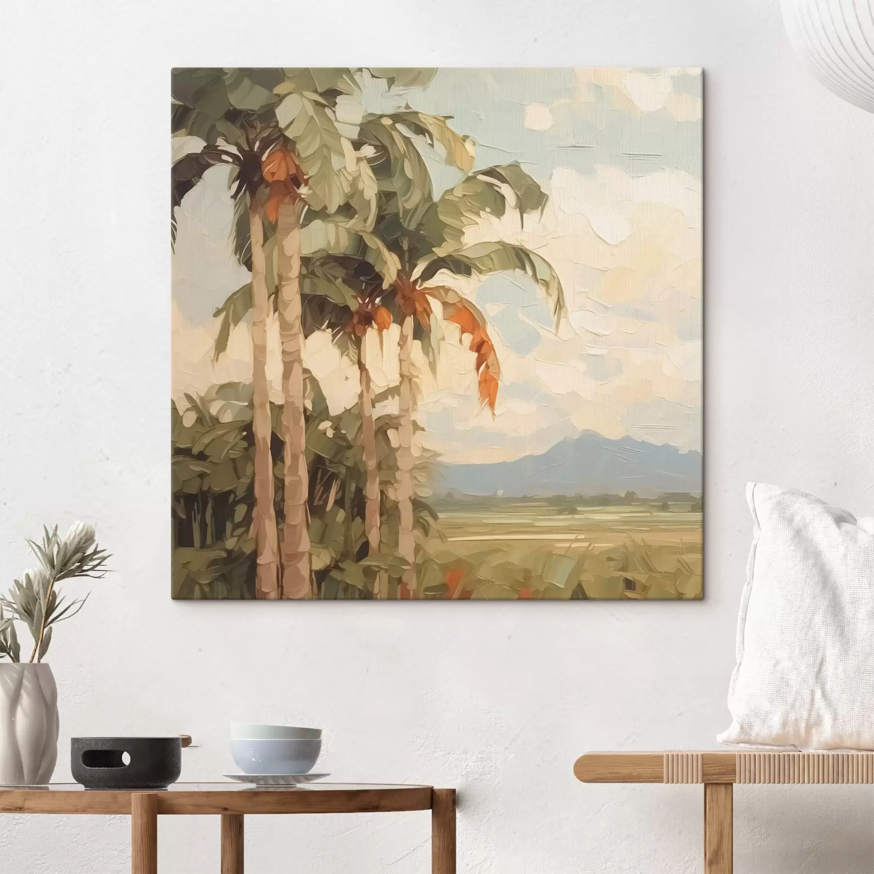 Fototapetai Palmių imitacijos tapyba s42898
