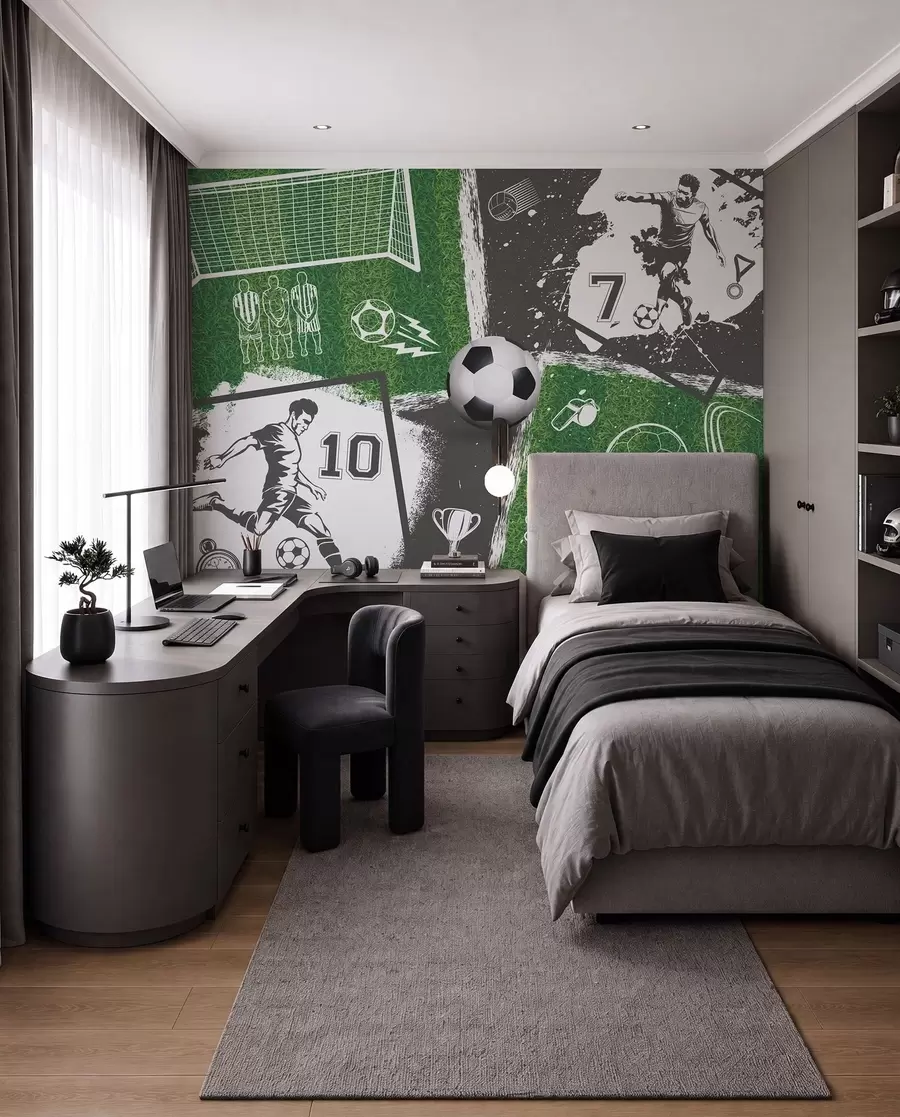 Fototapetai Futbolo rungtynių koliažas w03121