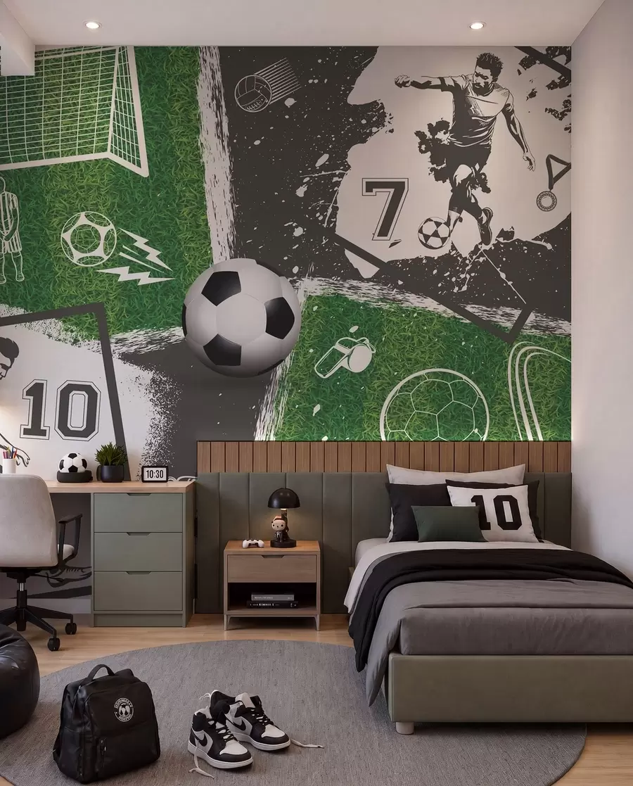 Fototapetai Futbolo rungtynių koliažas w03121