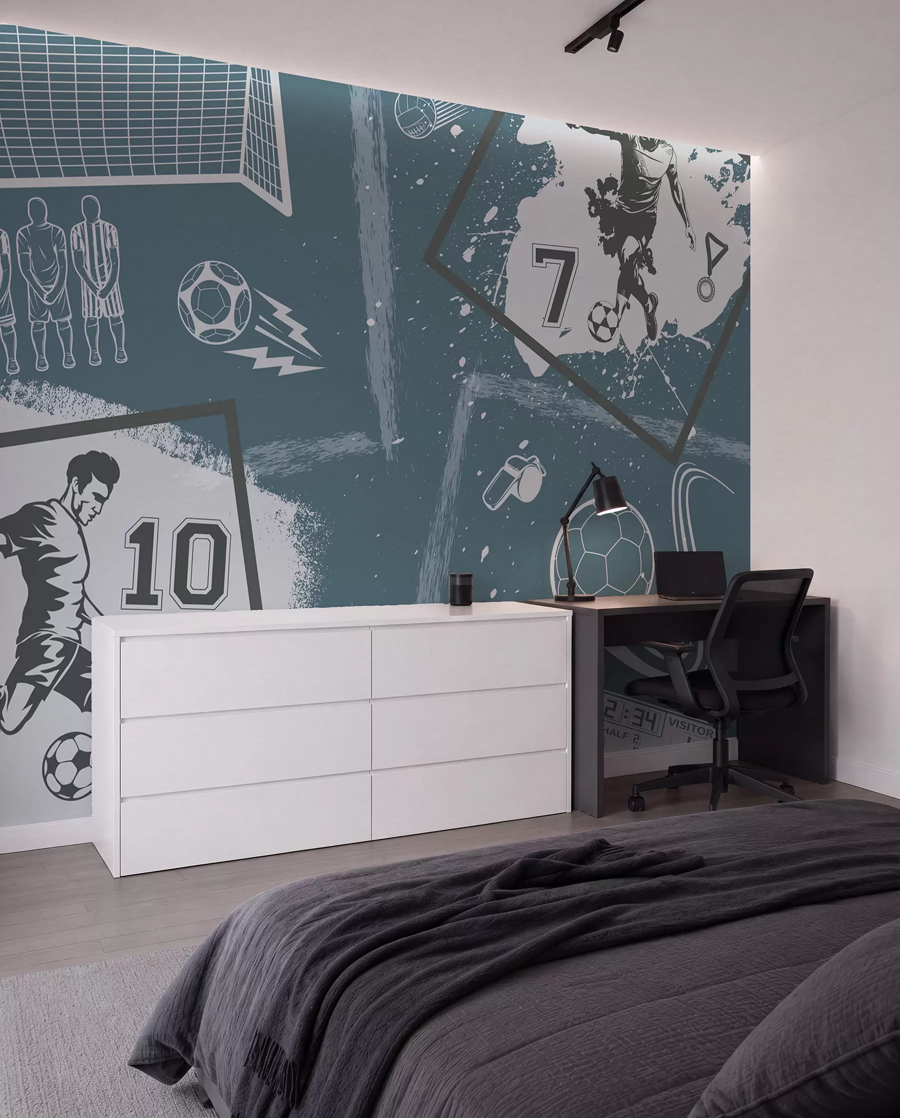Fototapetai Futbolo eskizai w03122