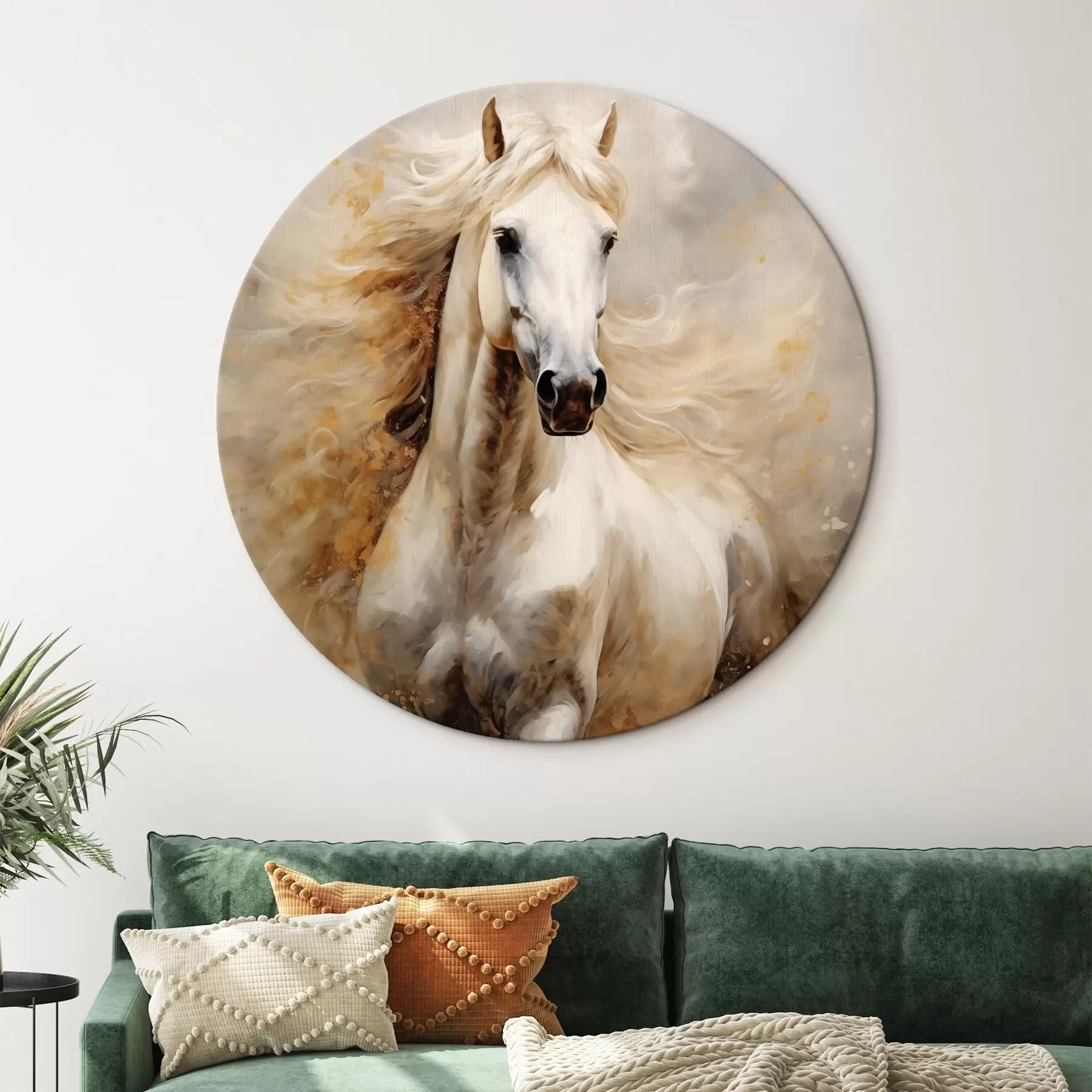 Paveikslėlis Vaizdingas judančio balto žirgo portretas r42932