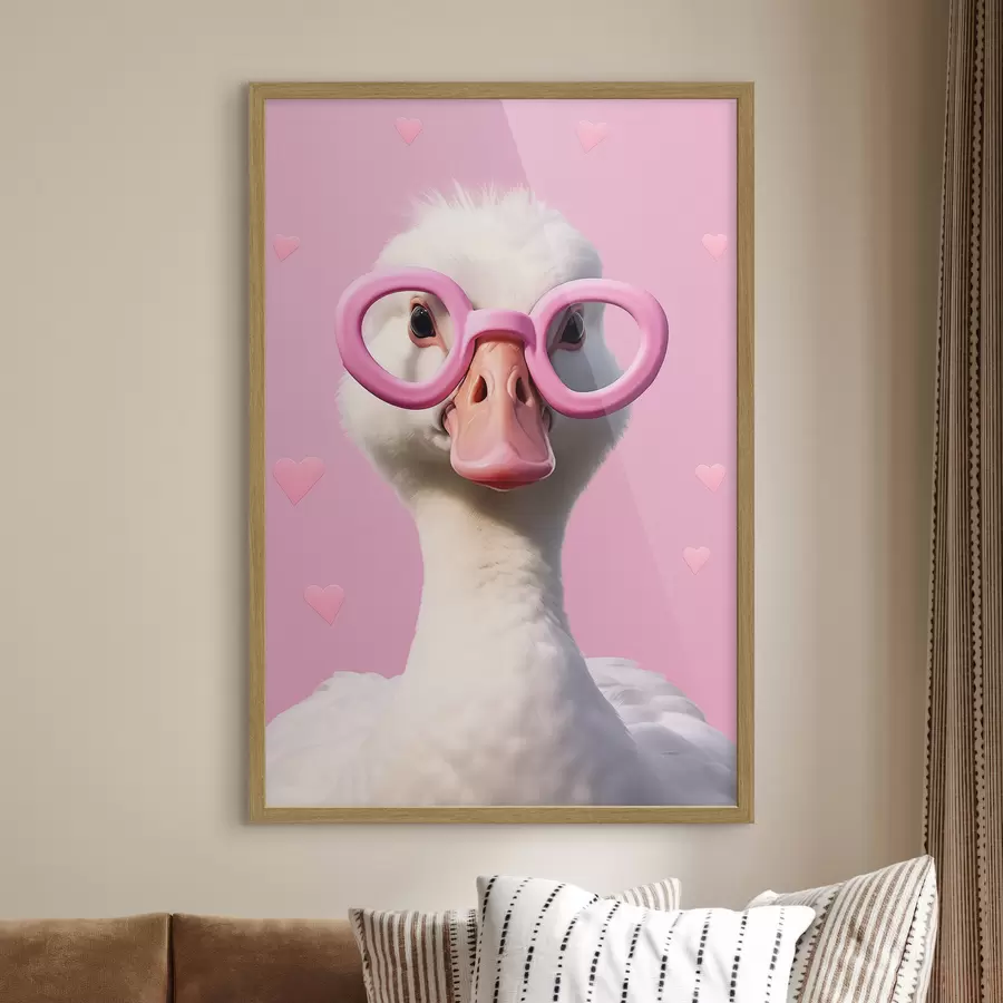 Fototapetai Žąsis su rožiniais akiniais f42947