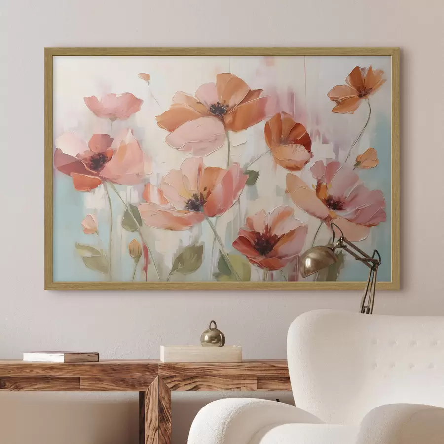 Fototapetai Abstrakti aguonų imitacija tapyba f42956