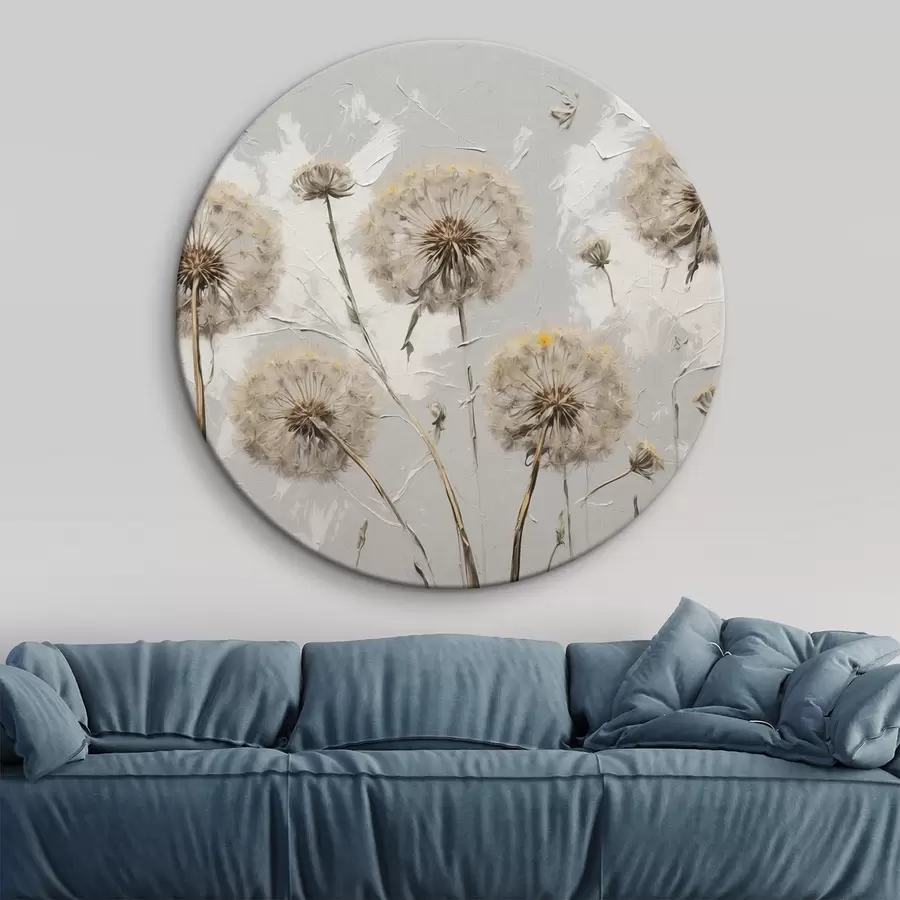 Fototapetai Kiaulpienė akrilo tapybos stiliumi r42762