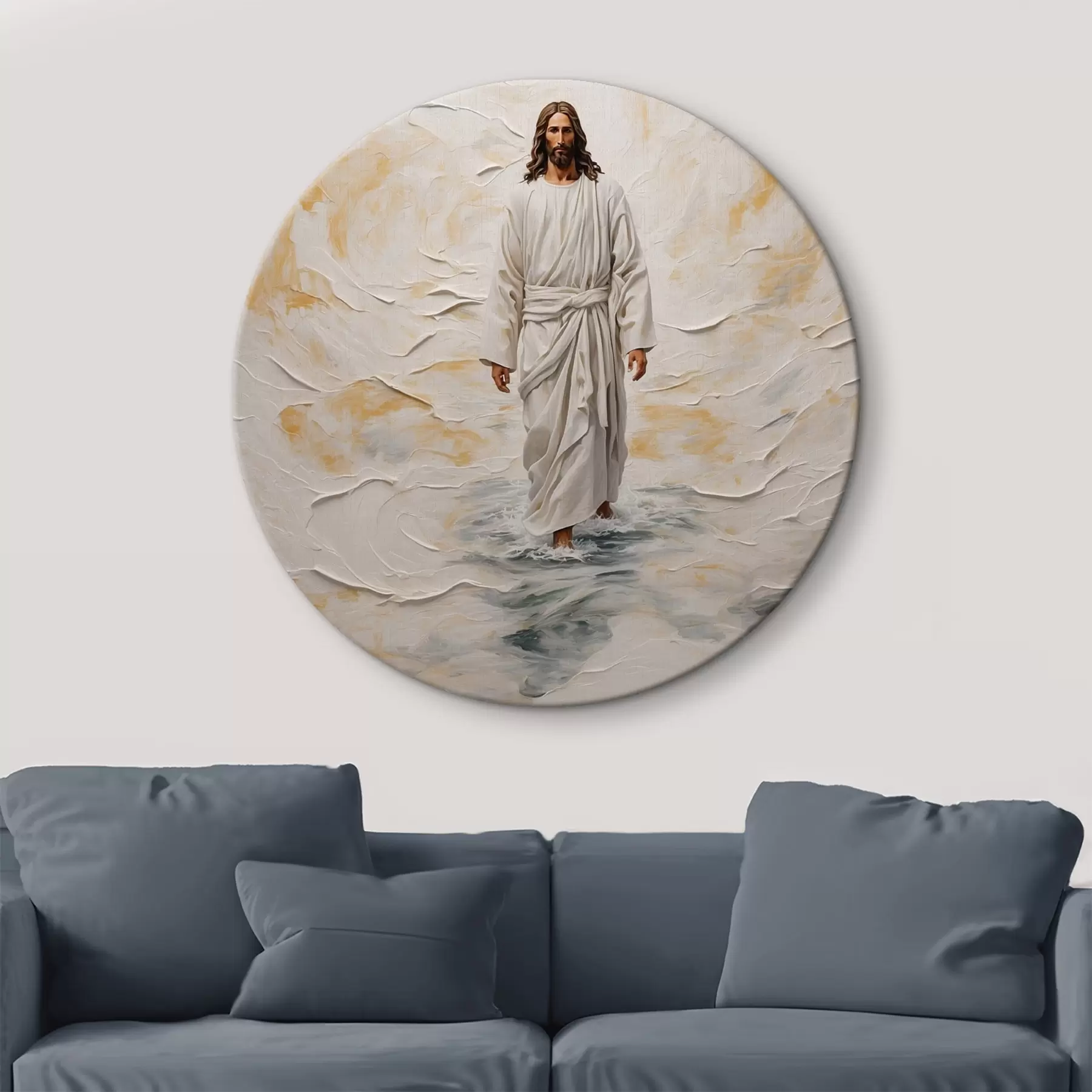 Paveikslėlis Jerur Chrirt vaikščiojimas ant vandens rtyse aliejaus tapybai r42769