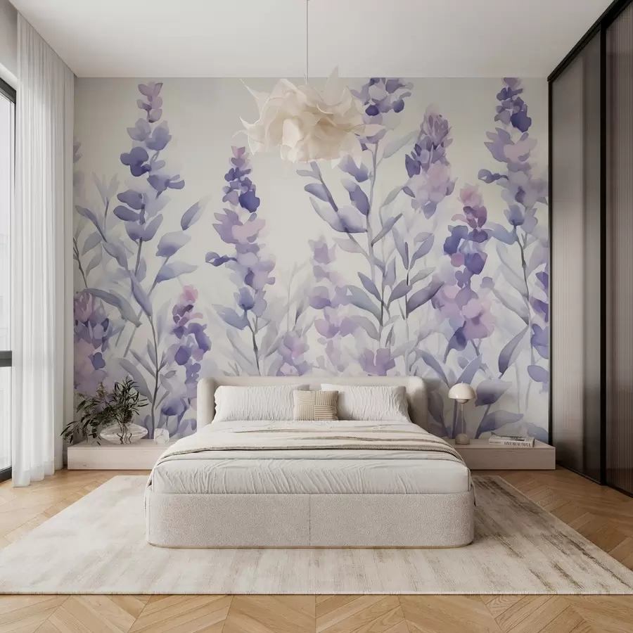 Fototapetai Levandų imitacijos akvarelė w03186