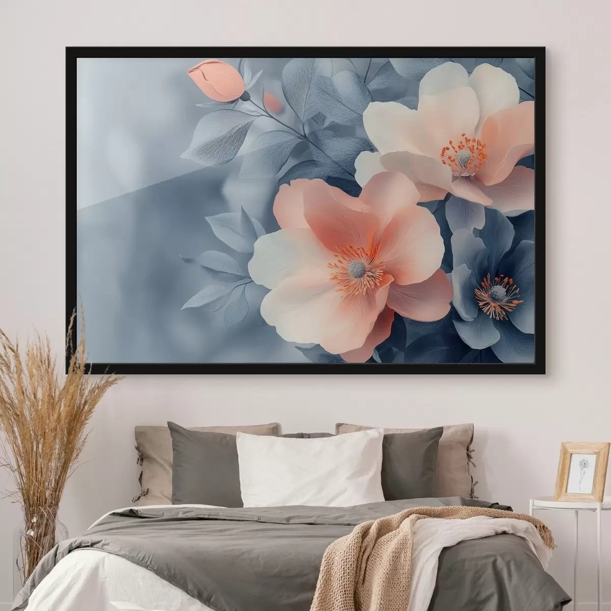 Plakatas Didelės oranžinės gėlės f42972
