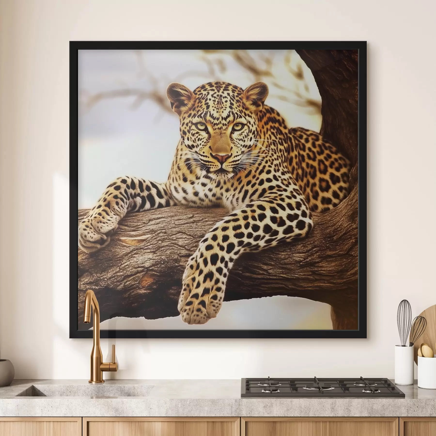 Paveikslėlis Leopardas ant medžio f42984