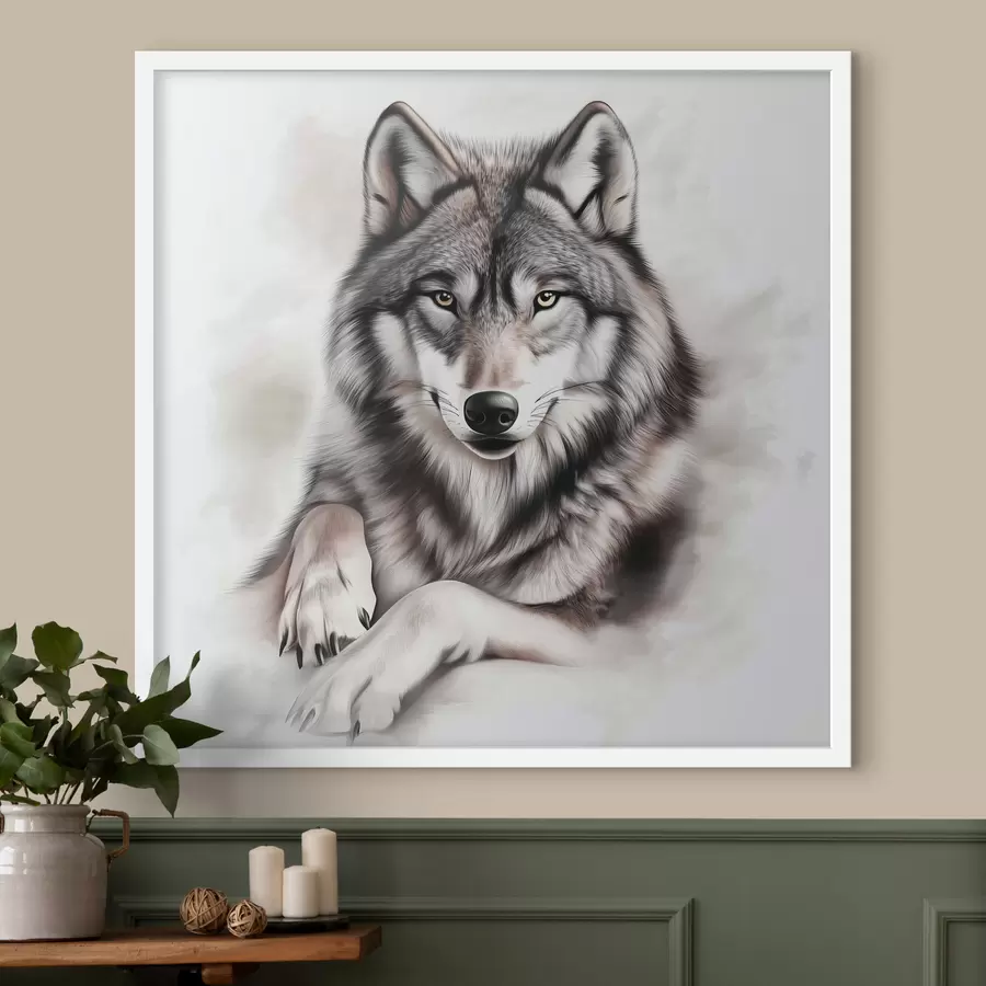 Fototapetai Gražus vilkas f42985