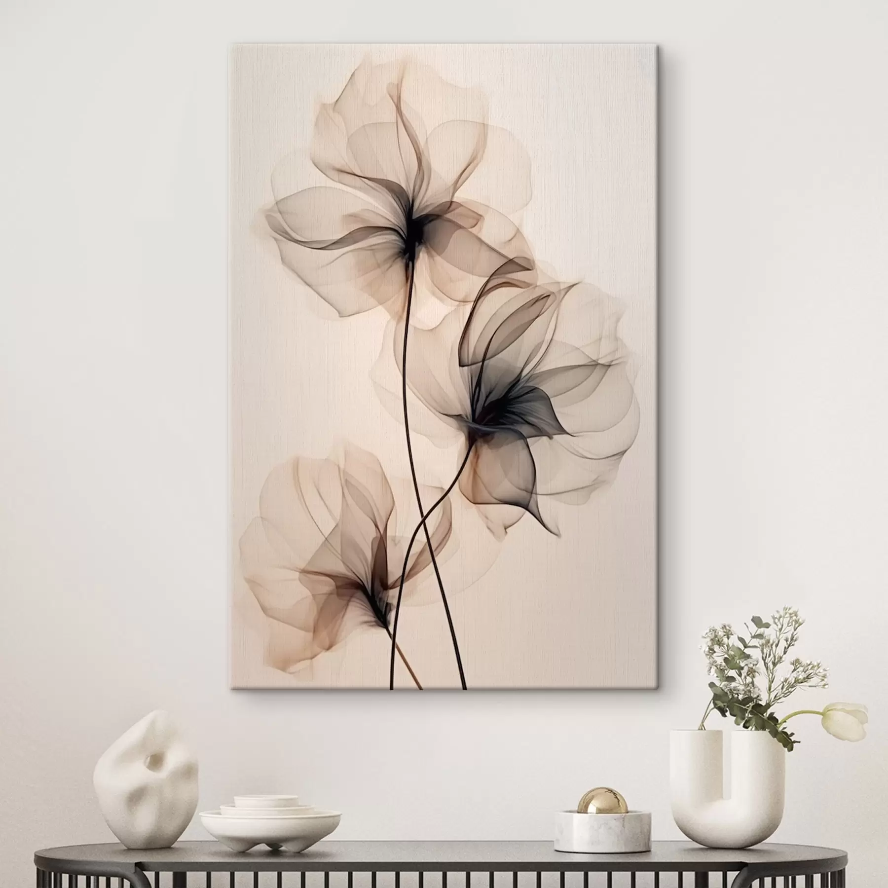 Fototapetai Skaidrios abstrakčios gėlės s43015