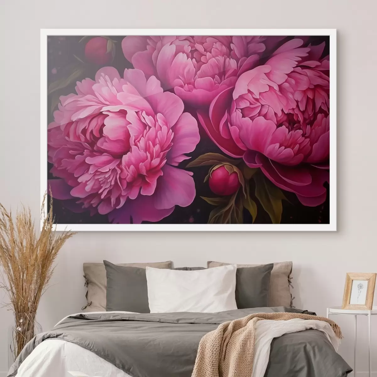 Plakatas Violetinių ir geltonų tonų abstrakcija f43004