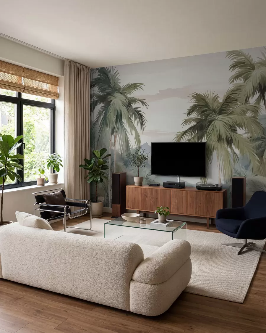Fototapetai Nutapytas palmių gojus w03267