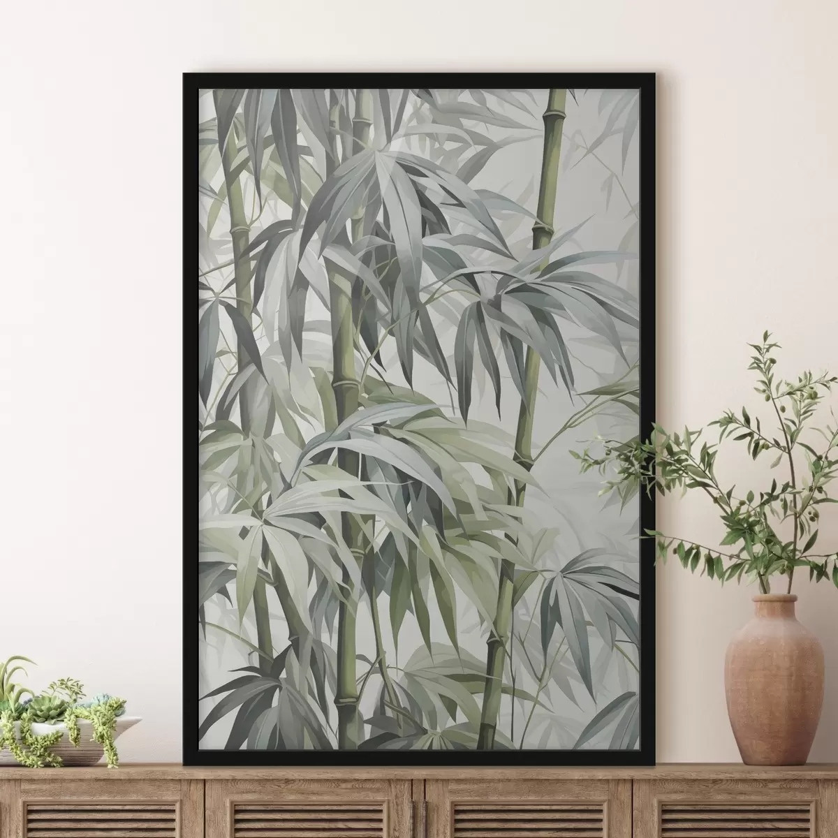 Plakatas Bambuko lapai f43195