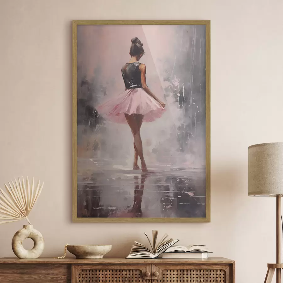 Fototapetai Mergaitė su rožiniu sijonu f43204
