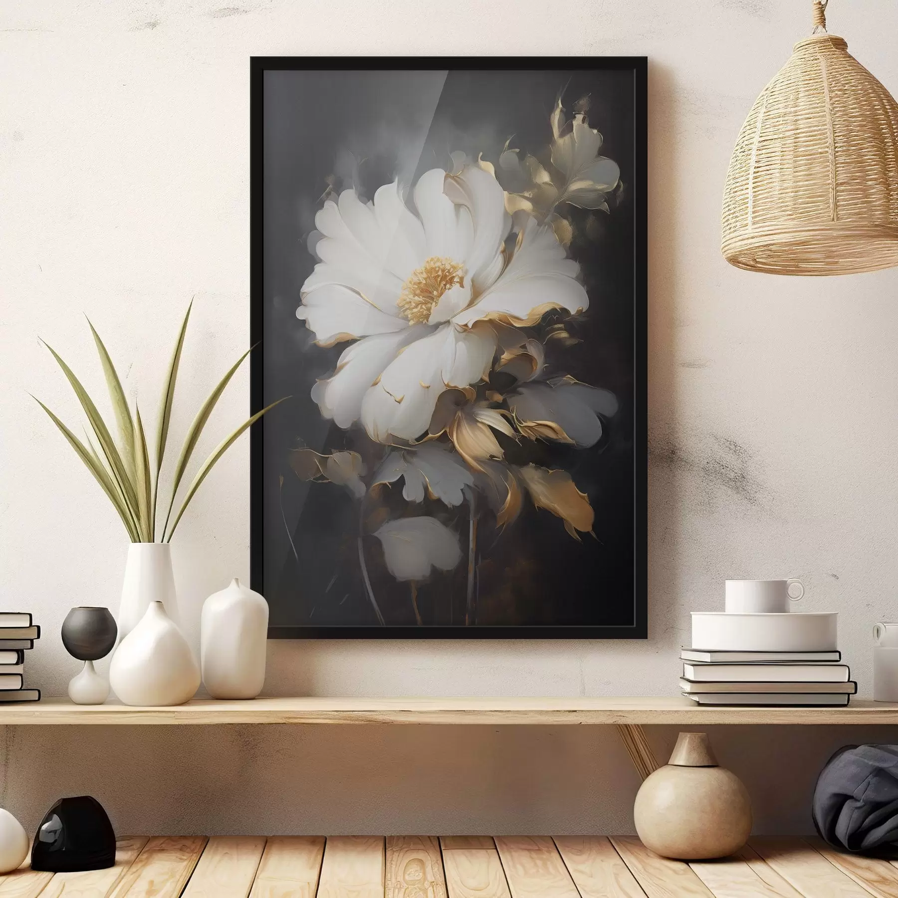 Fototapetai Didelė šviesi gėlė f43208