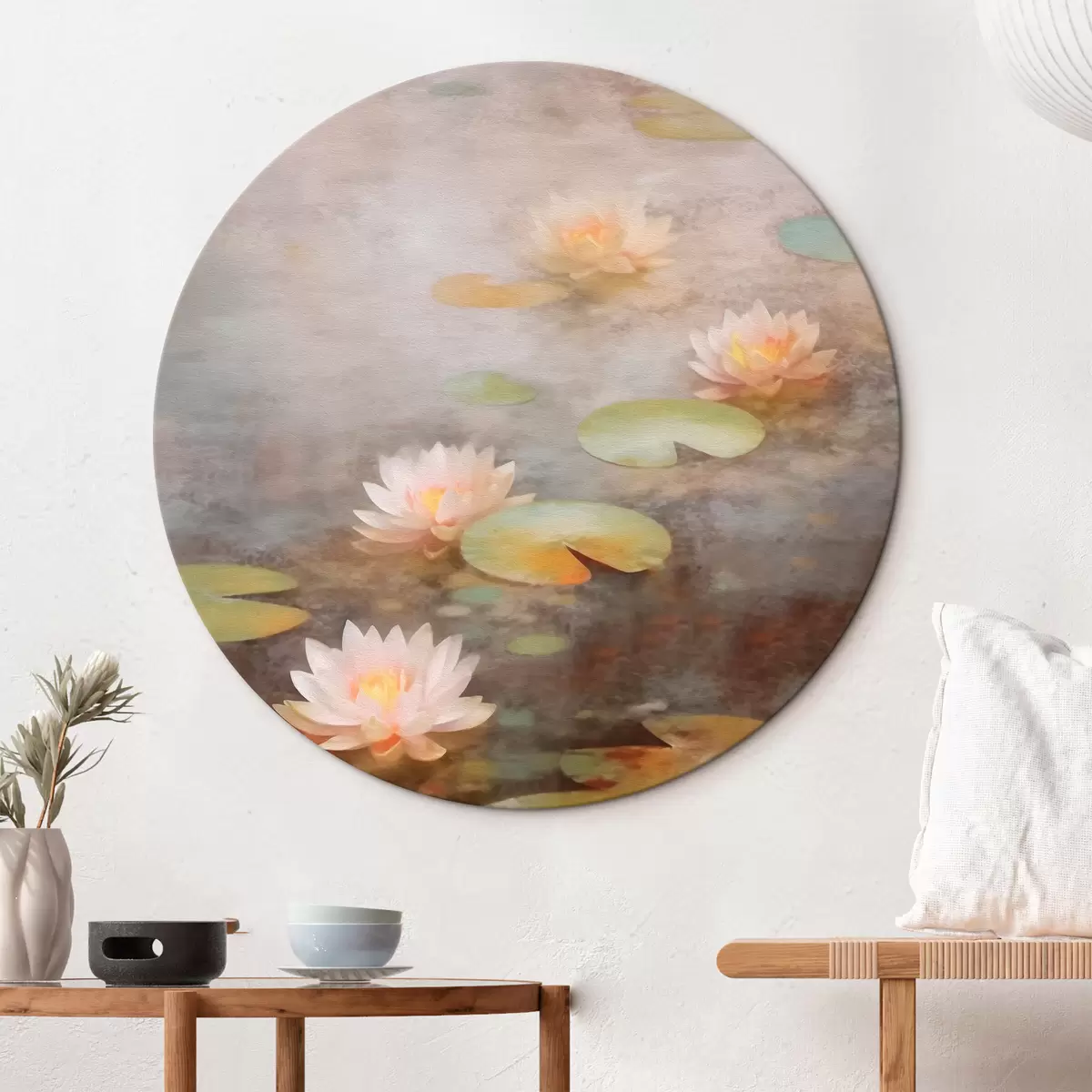 Apvalūs paveikslai Vandens lelijos r43045