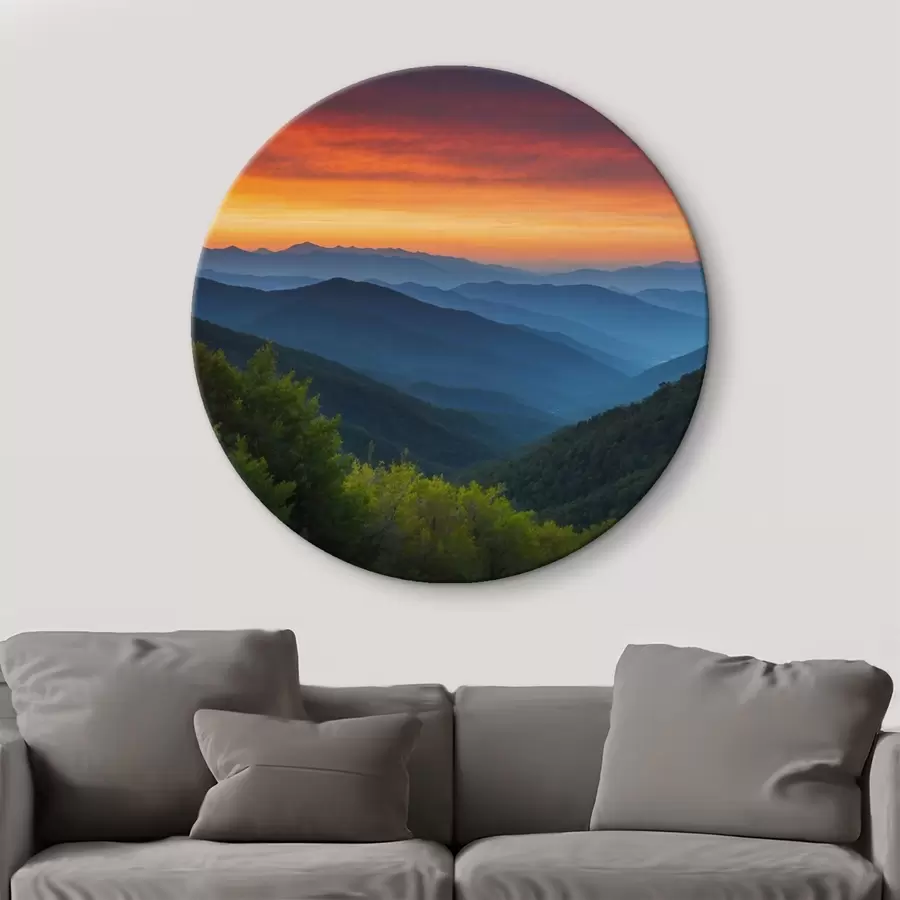 Paveikslėlis Vaizdas nuo kalnų auštant r43119