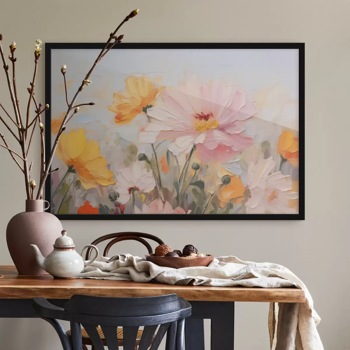 Plakatas Ryškios abstrakčios gėlės f43232