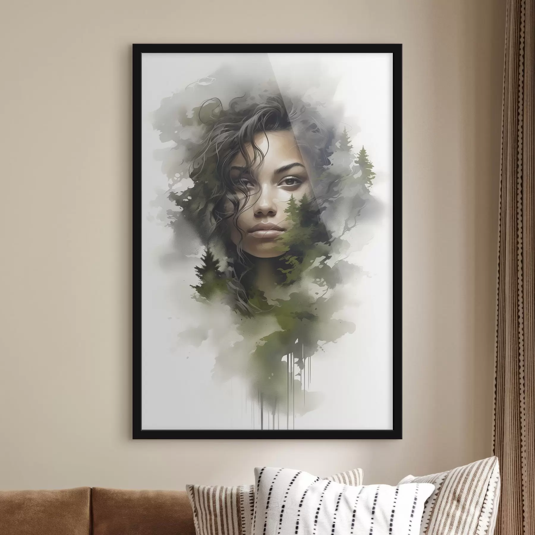 Fototapetai Žmonės, abstraktus miško vaizdas f43259